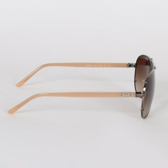 Dolce And Gabbana Pilot Aviator Beige Sunglasses Women's Fit 6047 w/Box & Bag - Picture 3 of 15